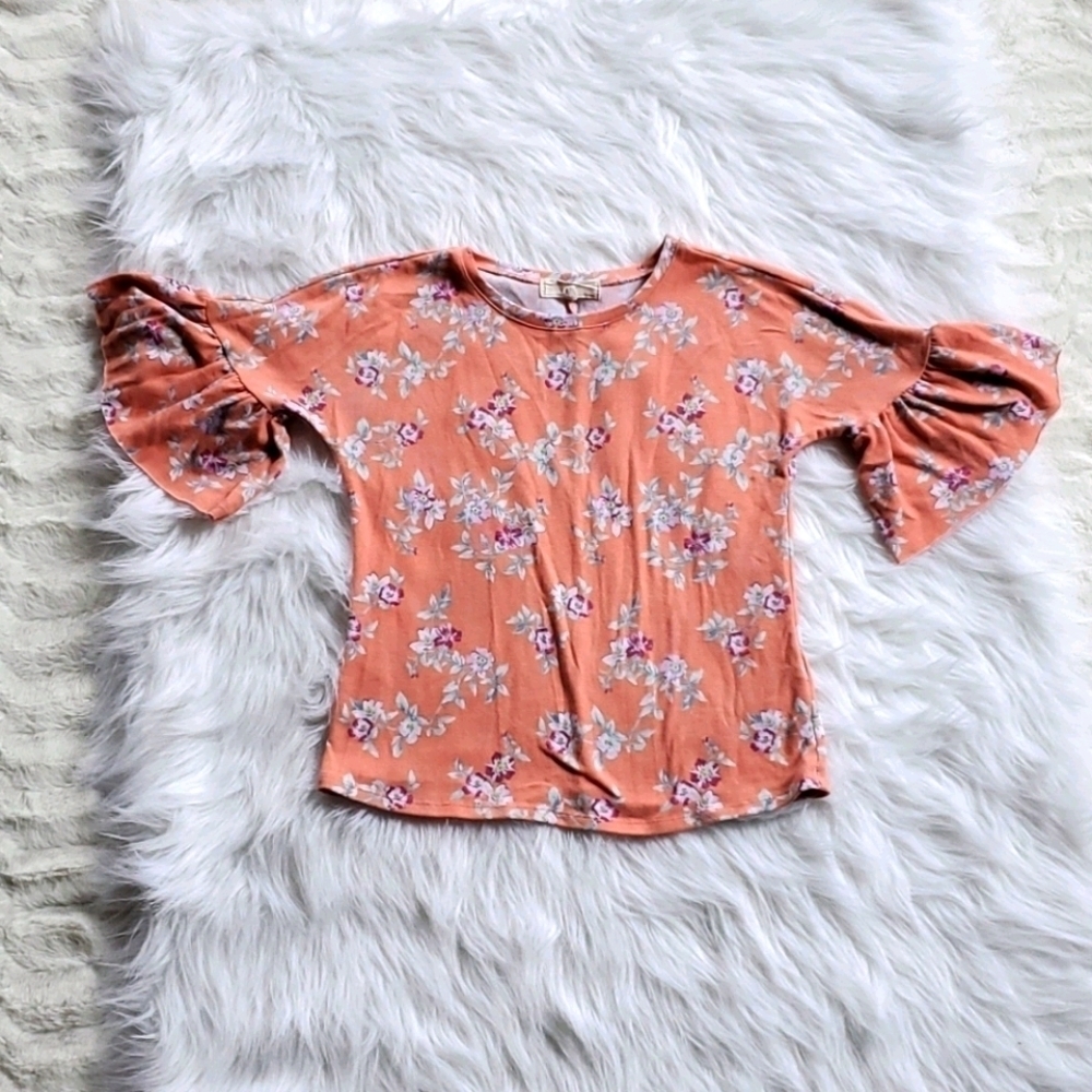 No Comment Girls Floral Top